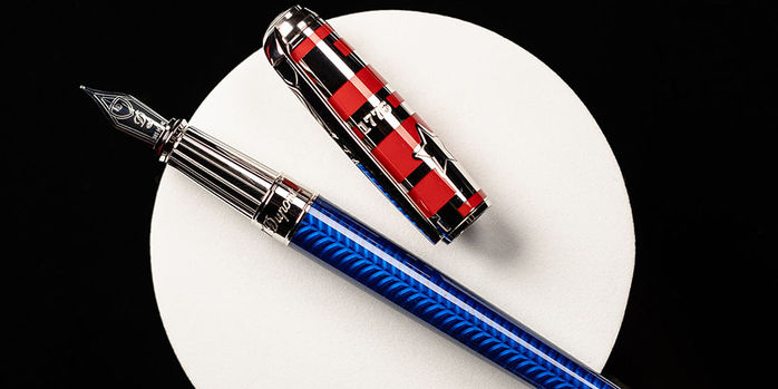 st_dupont_declaration of_independence_limited_edition_fountain_pen_black_background